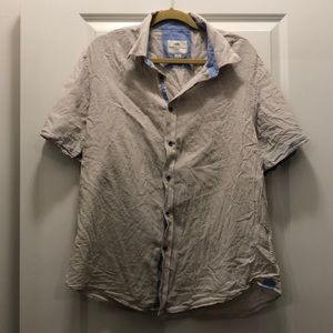 Report Collection linen button-up, size XL